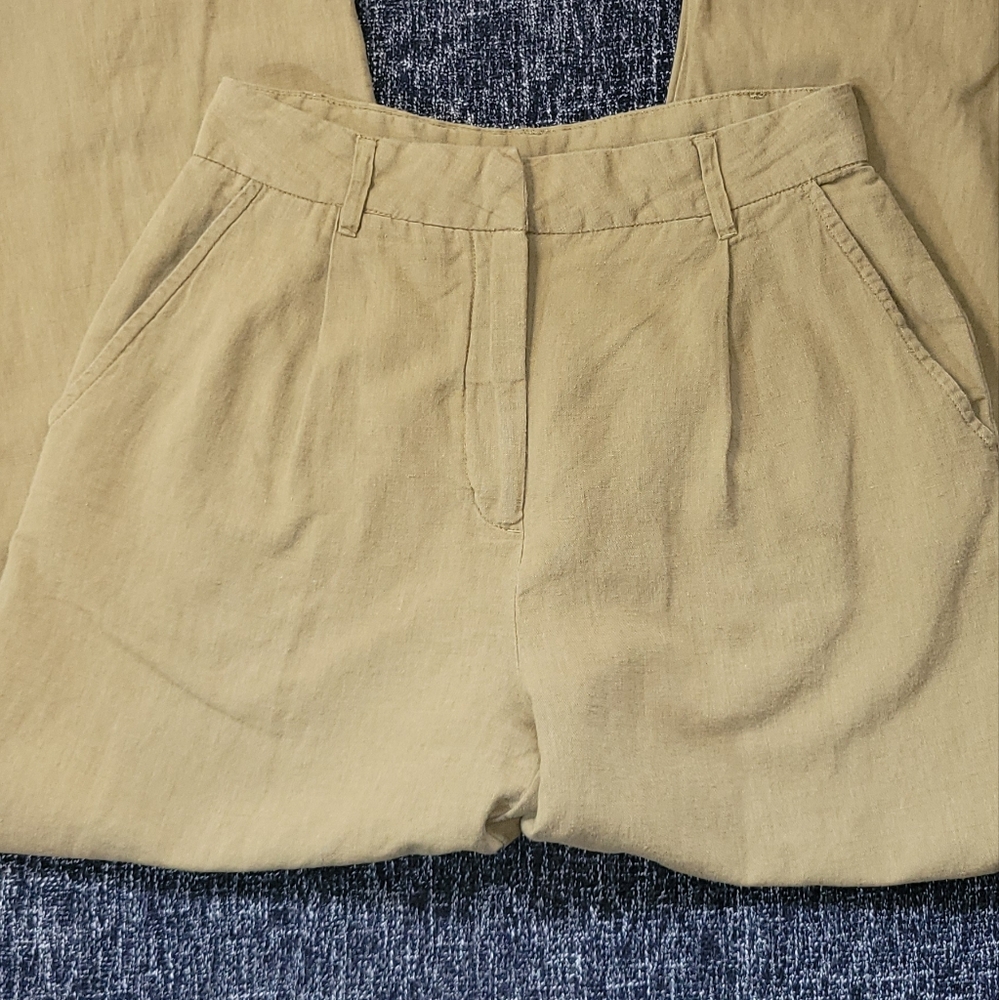 Oak + Fort High Rise Pants (Linen) - Picture 2 of 4